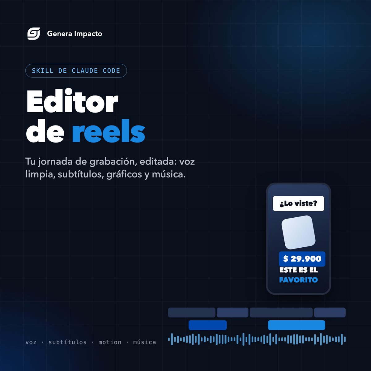 Editor de videos, skill de Claude Code